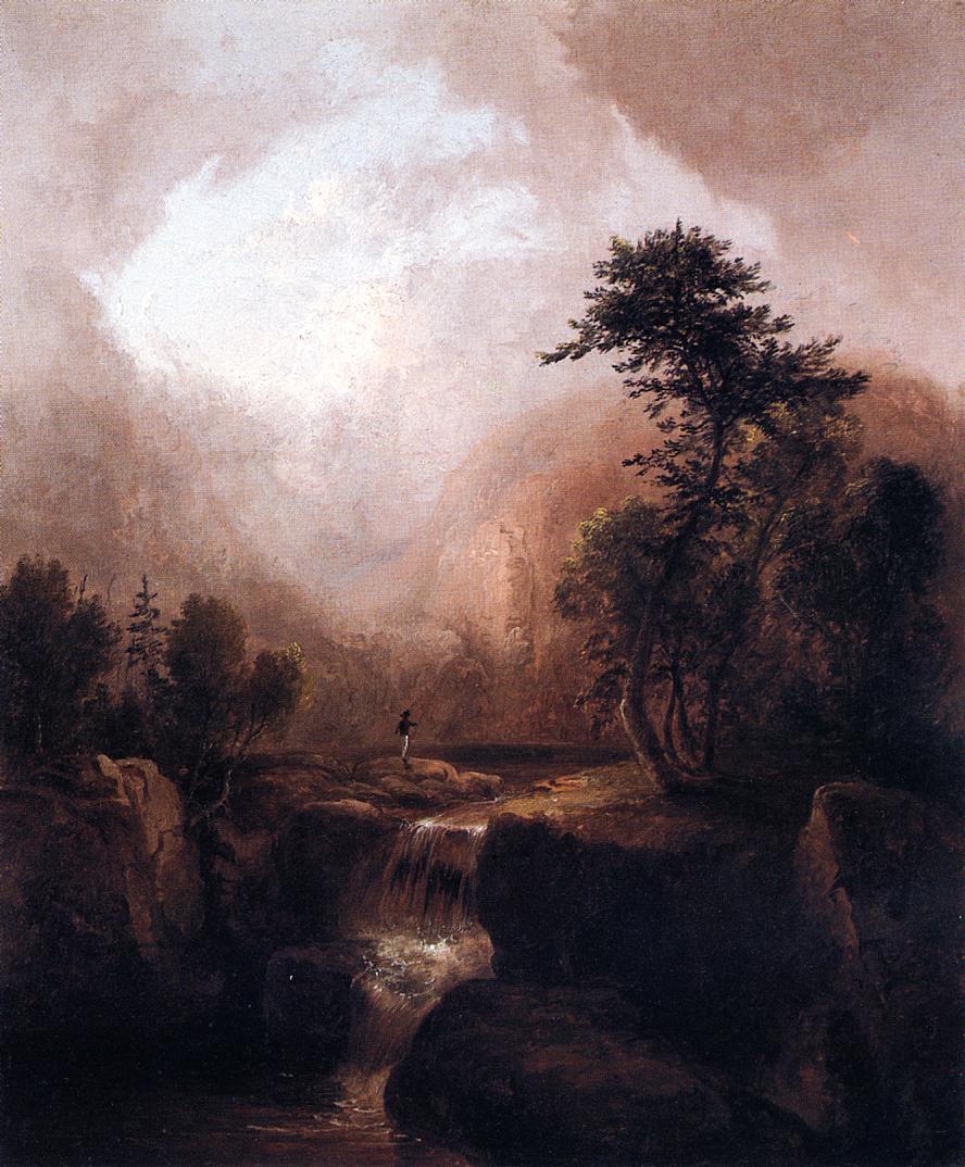 Thomas Doughty Landscape with Waterfall